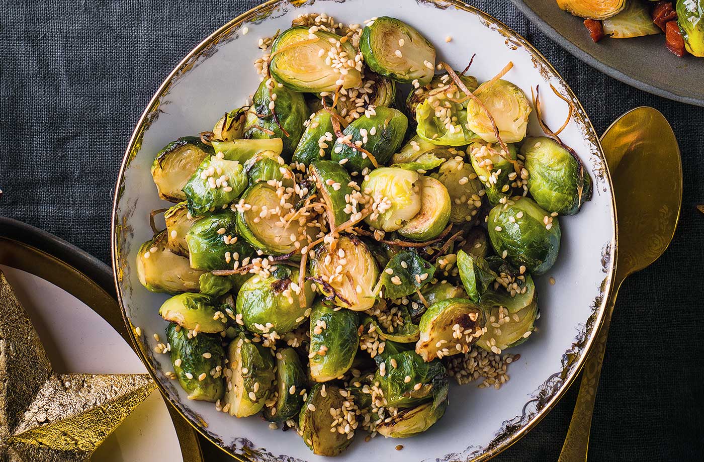 Ginger and sesame sprouts