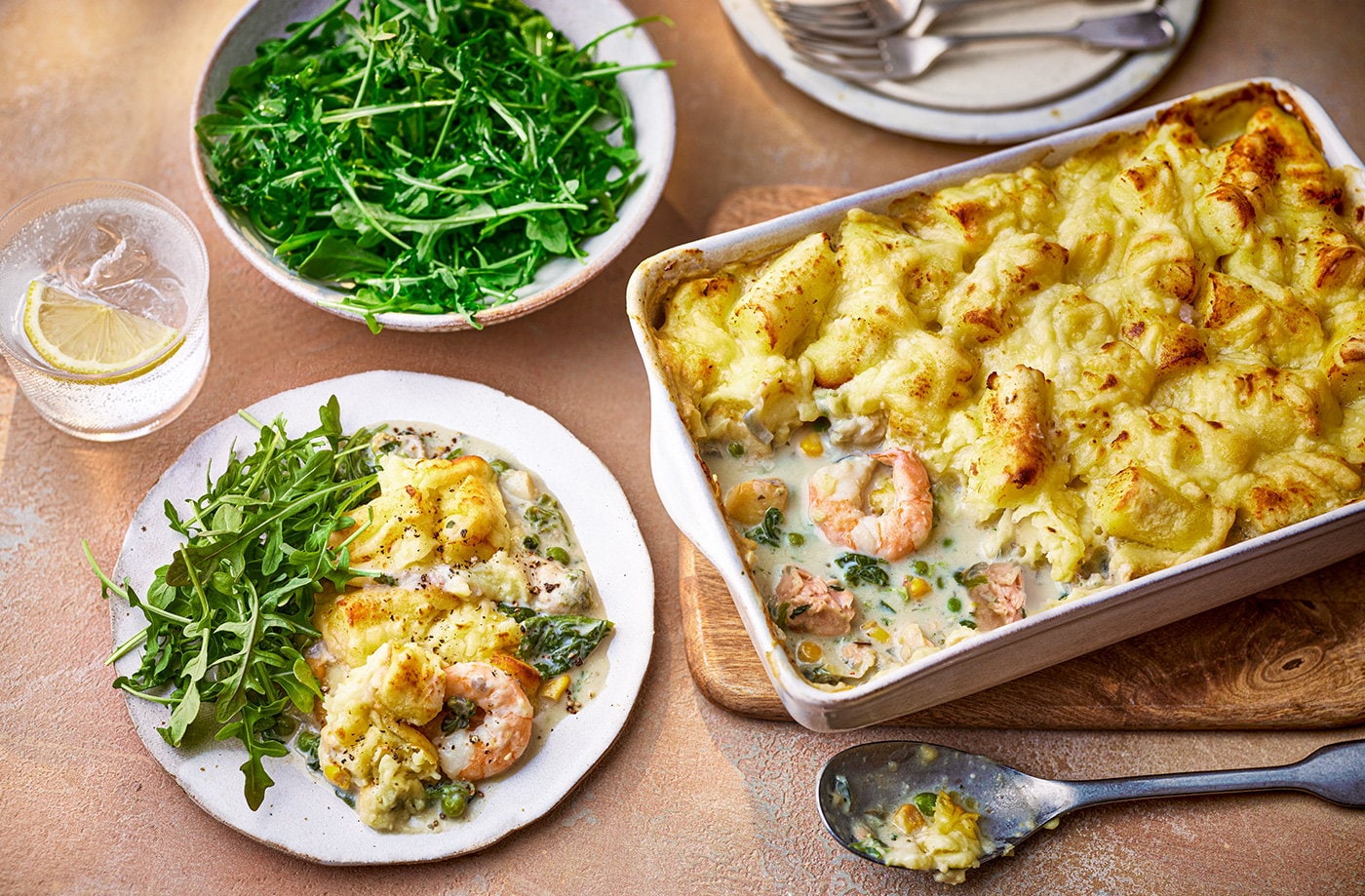 Throw-together fish pie