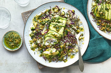 Image of "Courgette and fish pilaf"