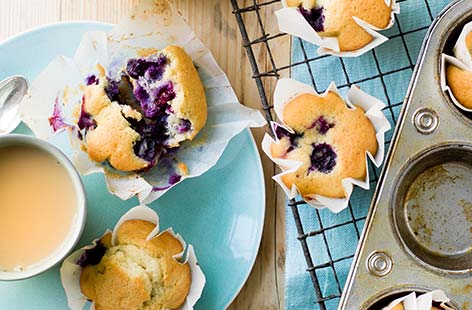Image of "Easy blueberry muffins"