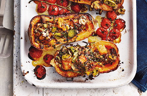 Image of "Stuffed butternut squash"