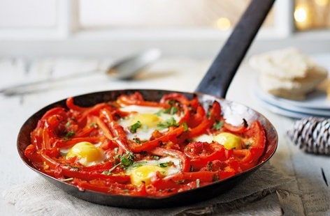 Image of "Middle-Eastern baked eggs"