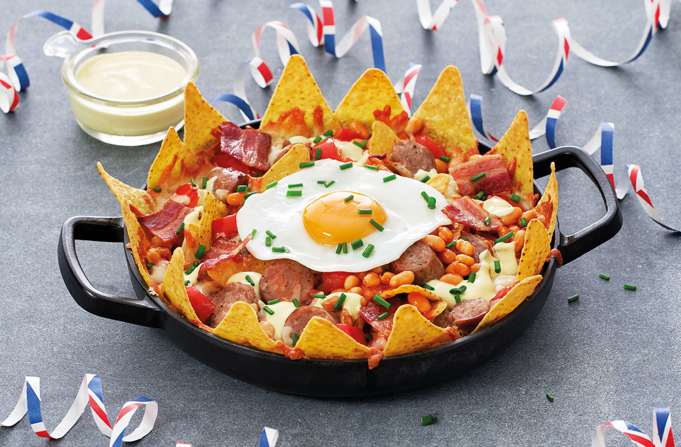 Full English nachos