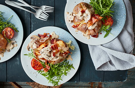 Image of "Full English baked potatoes"