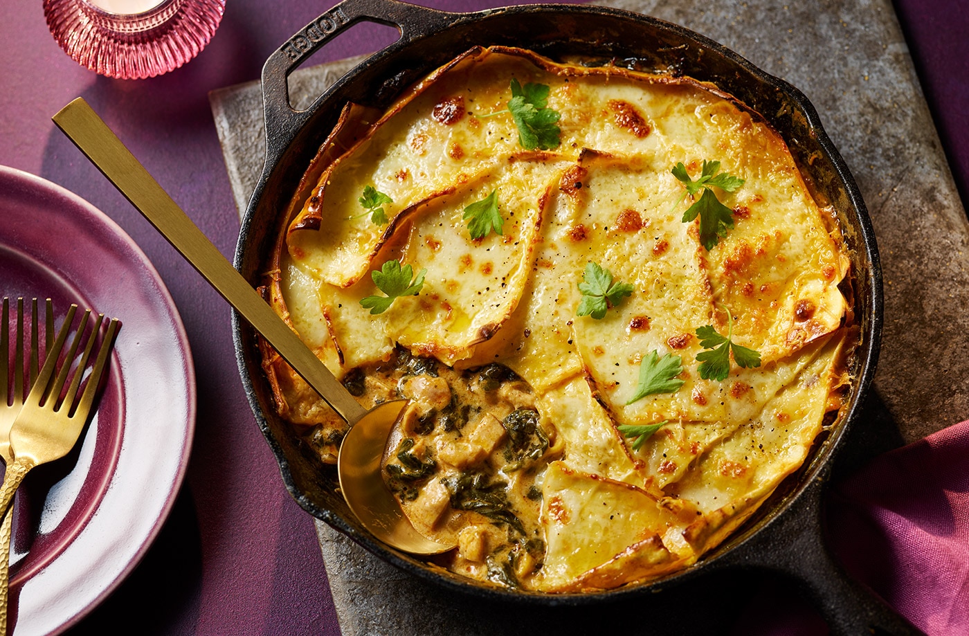 Ilhan Mohamed Abdi's one-pan chicken alfredo lasagne