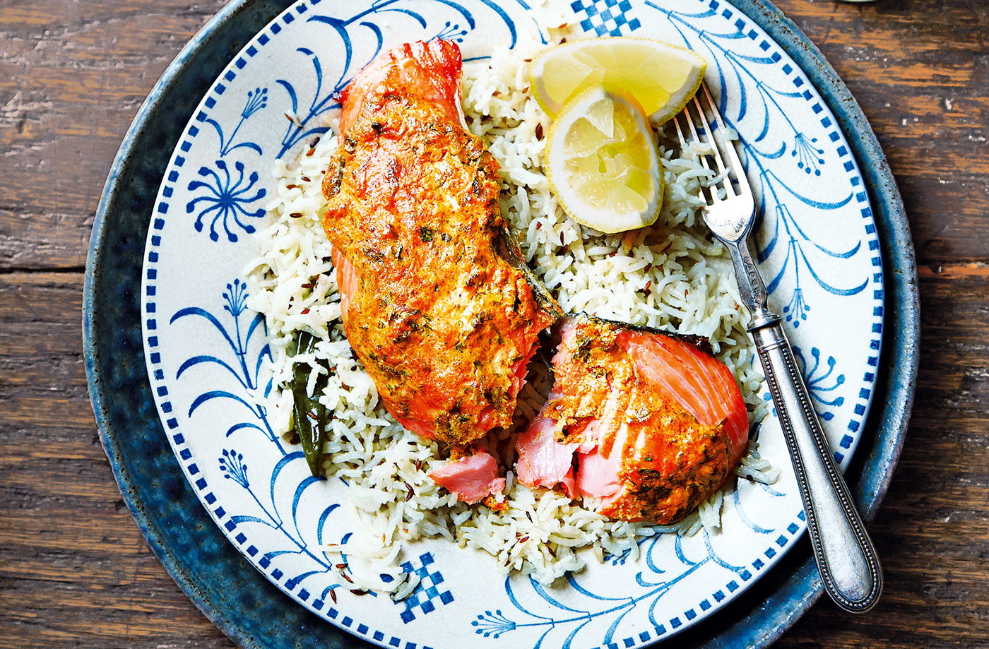 Tandoori salmon