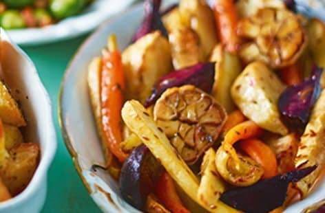 Image of "Roasted maple and cumin roots"