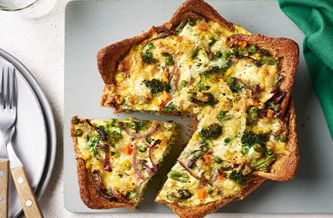Image of "Cheat's veggie quiche"