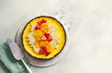 Image of "Craig's sunset fruit tart"