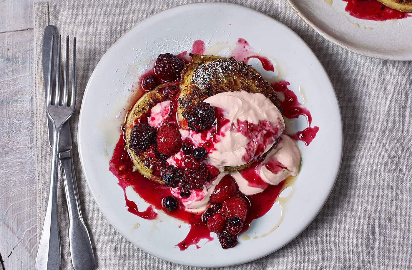 Crumpet French toast