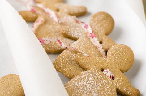 Angel-shaped shortbread cookies