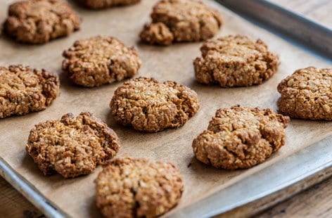 Image of "Andy Waters' coconut cookie crumble"