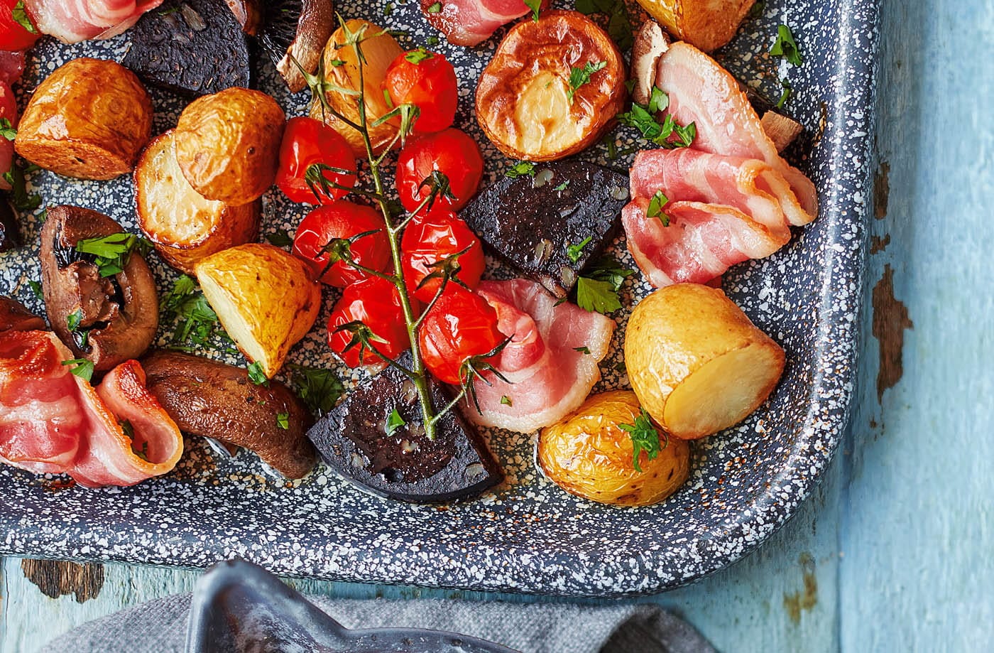 One-tray full English