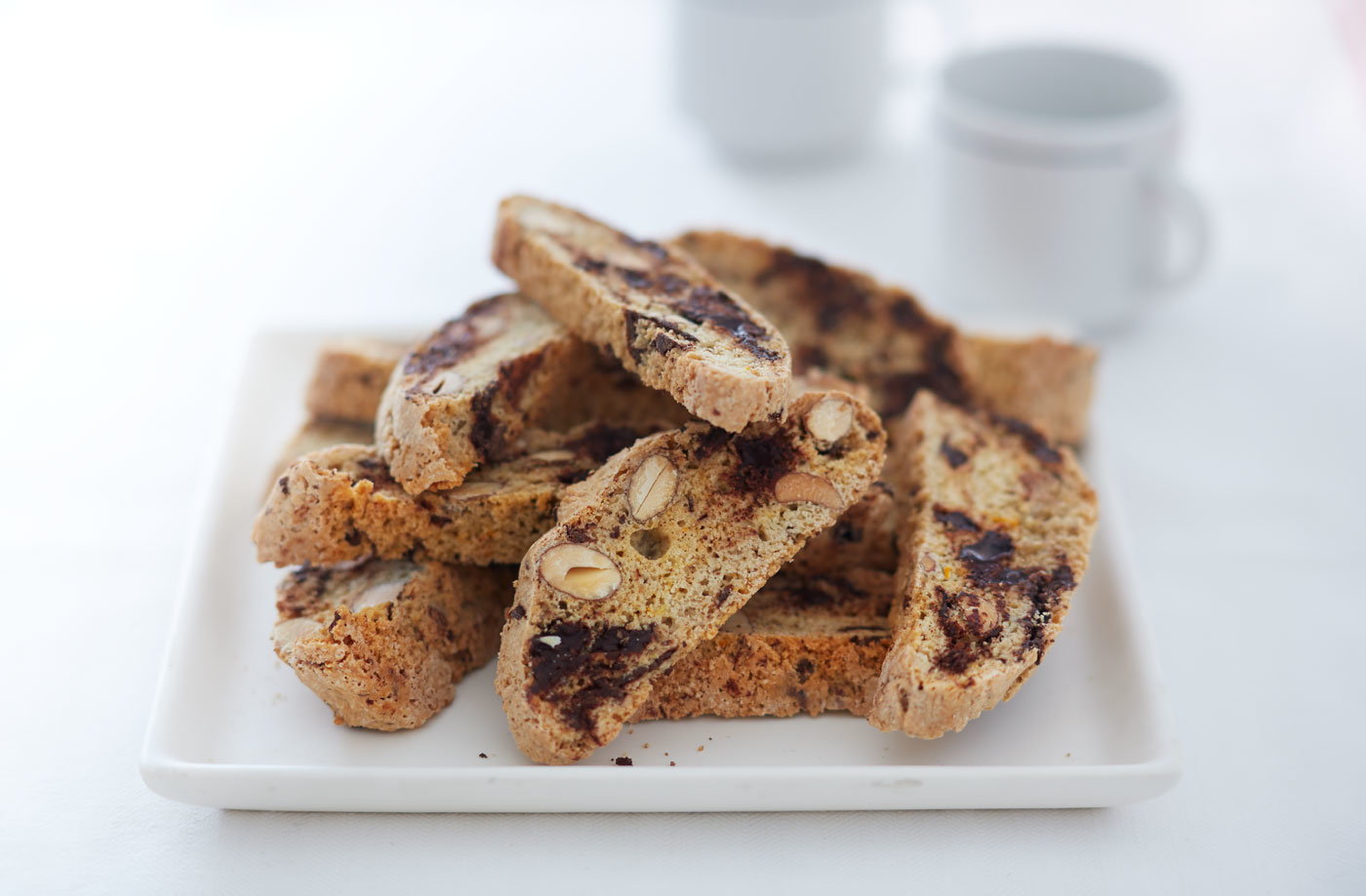Chocolate, orange and almond biscotti