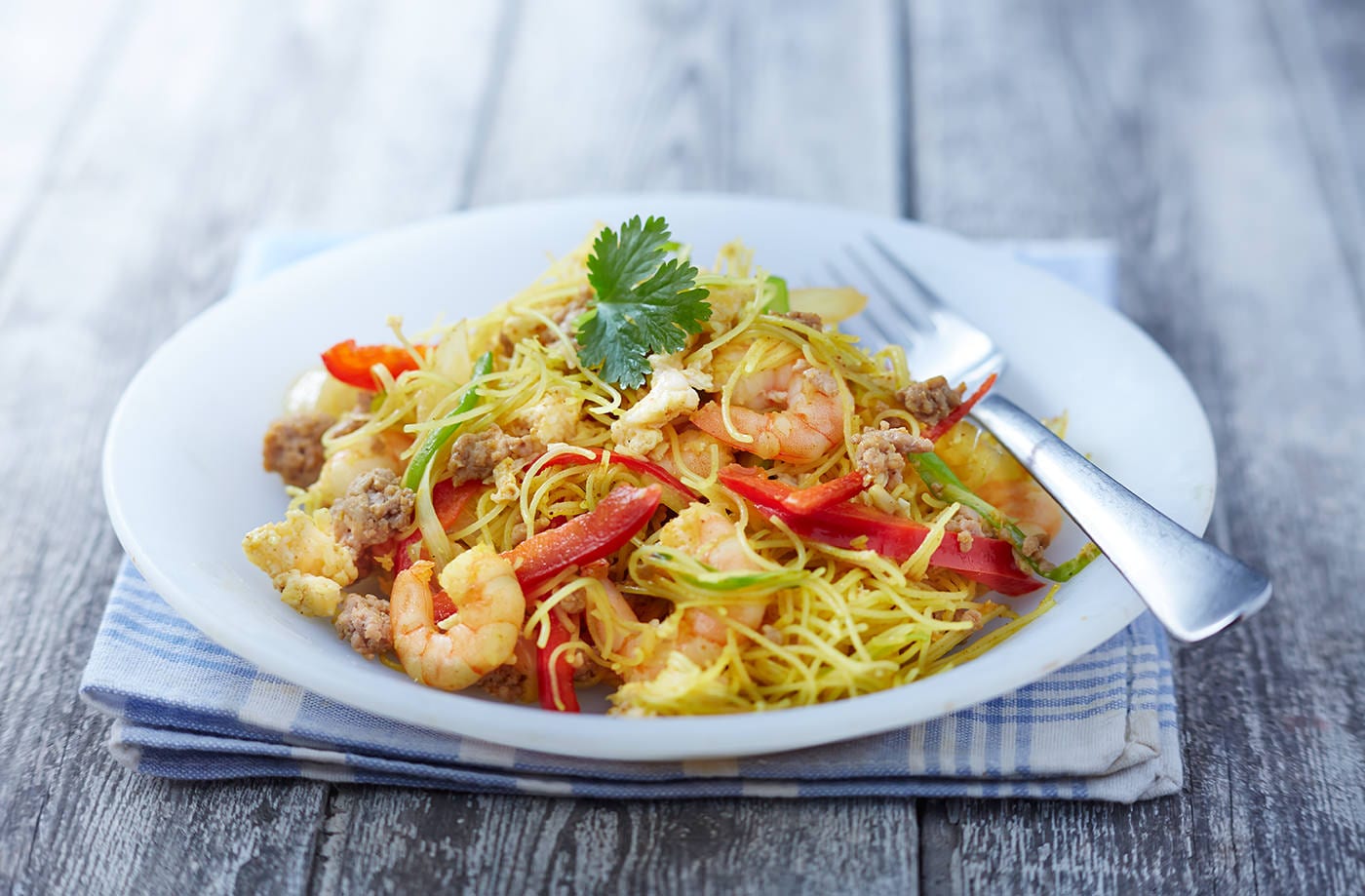 Spicy singapore noodles
