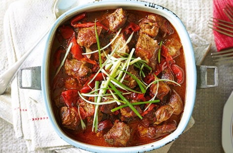 Image of "Korean pork and red pepper stew"