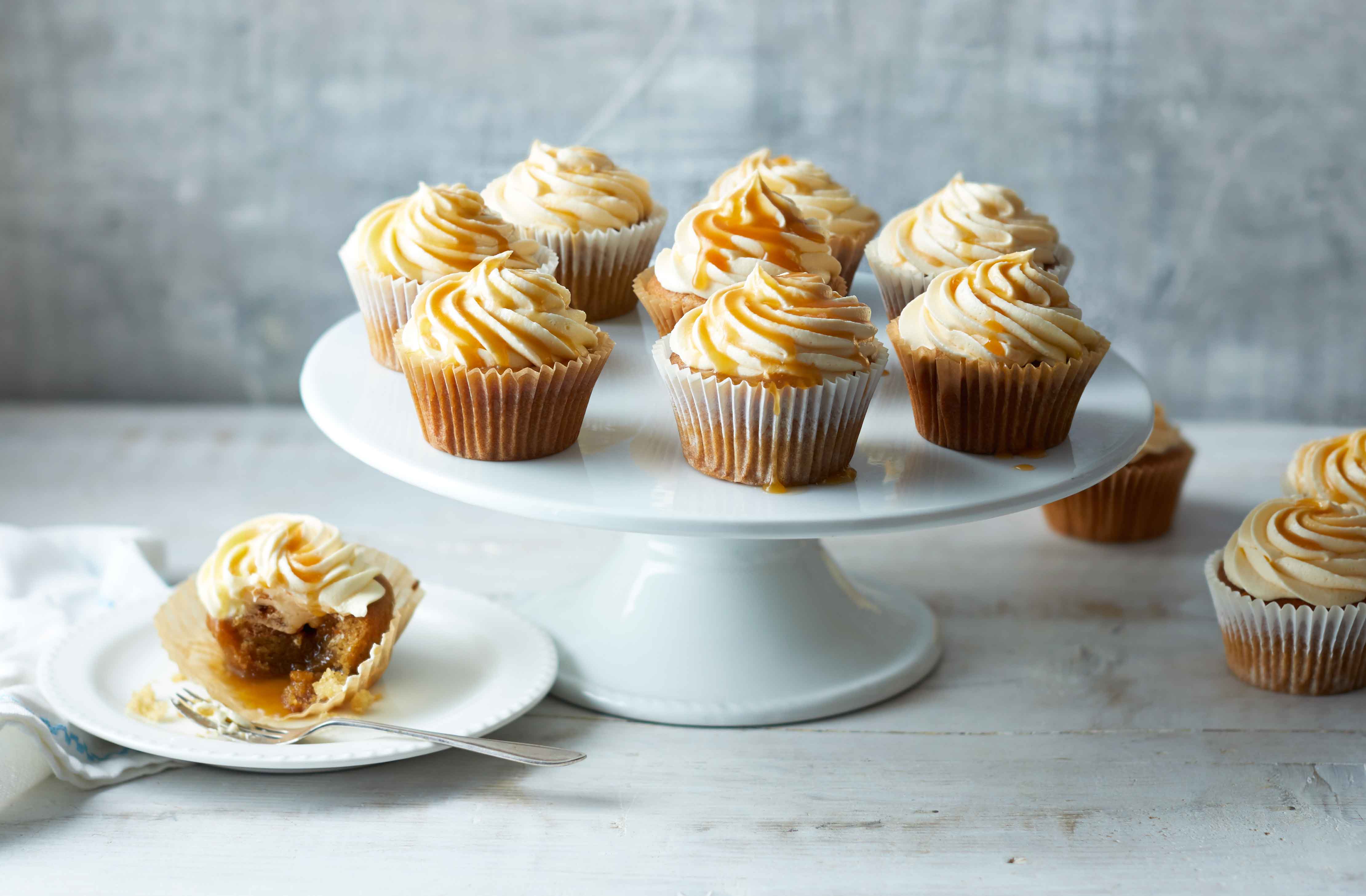 Vegan salted caramel cupcakes