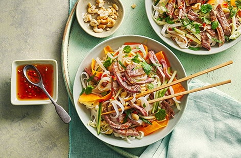 Image of "Vietnamese-style steak and noodle salad"