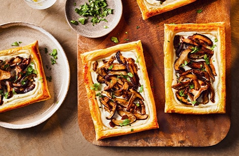 Image of "Shiitake mushroom and ricotta tarts"