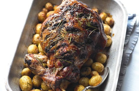Image of "Roast lamb with ginger glaze"