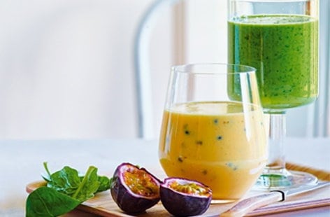 Image of "Passion fruit, mango and coconut smoothie"