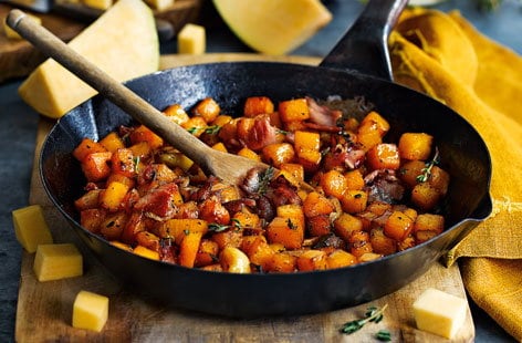 Image of "Sweet and sour swede with bacon"