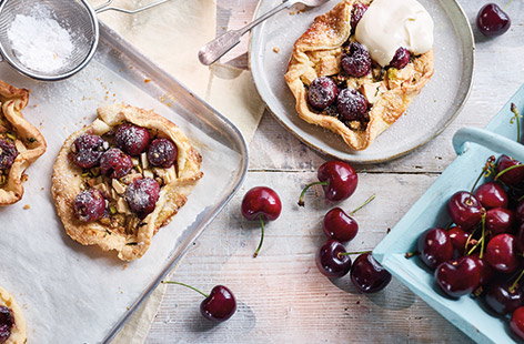 Image of "Cherry and thyme galettes"
