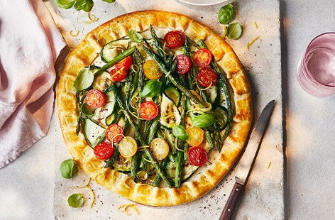 Image of "BBQ vegetable galette"