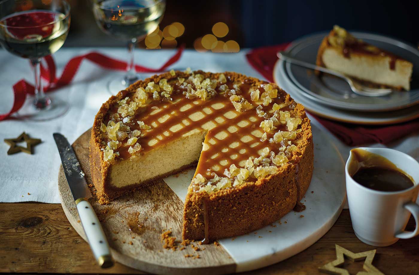 Gingerbread cheesecake
