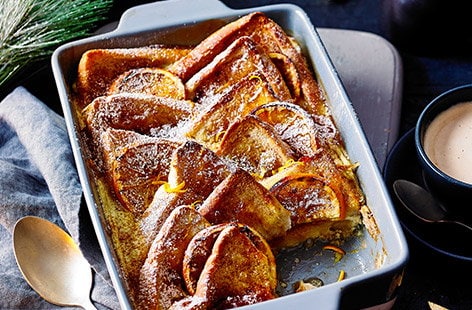Image of "Cinnamon and orange bread and butter pudding"