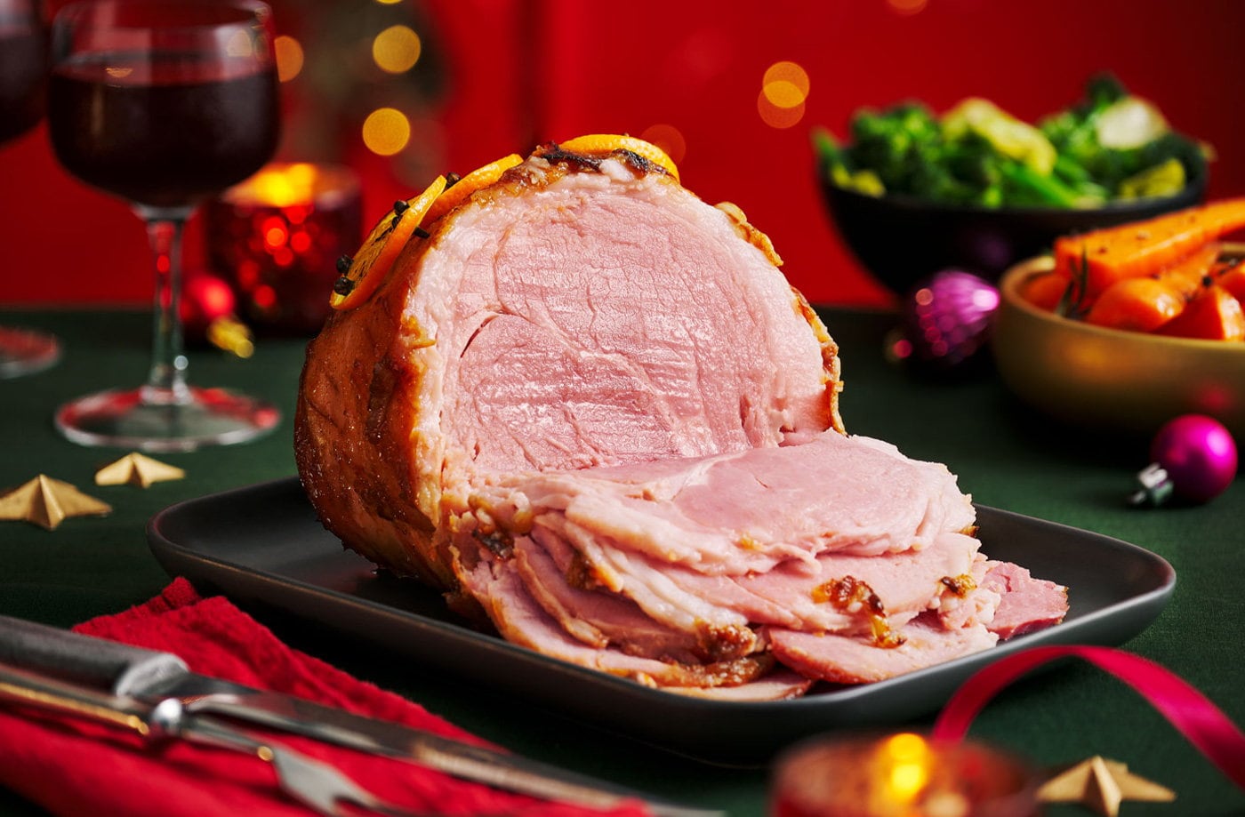 Slow-cooker sticky gingerbread-glazed ham
