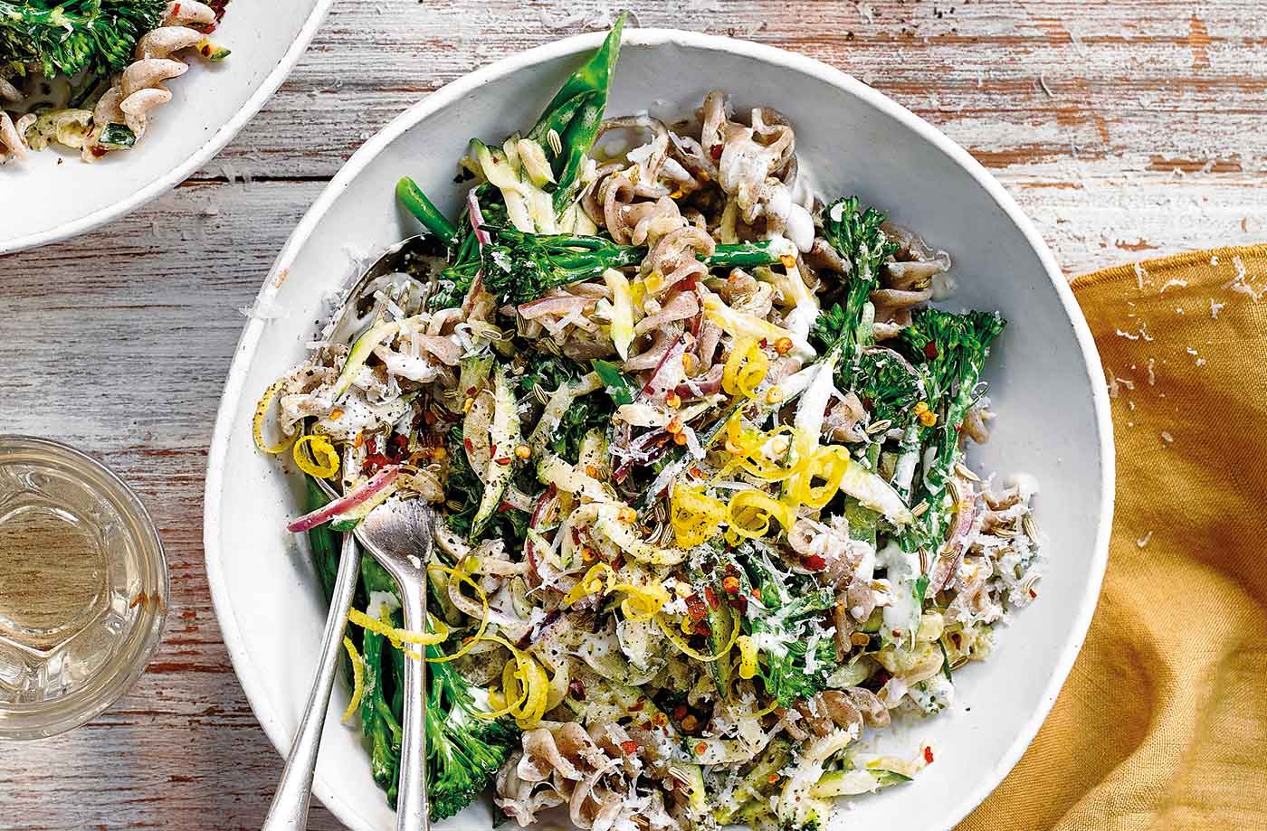 Spiced broccoli fusilli