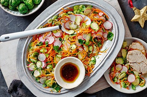 Image of "Asian-inspired sprout, radish and carrot slaw"