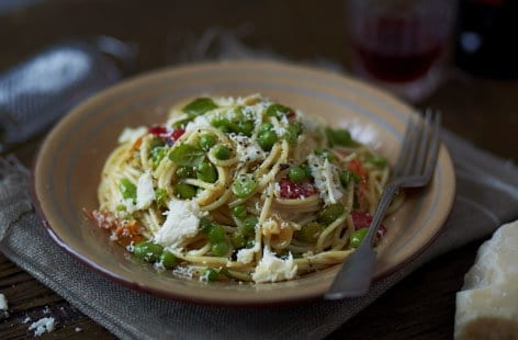 Image of "Veggie spaghetti carbonara"