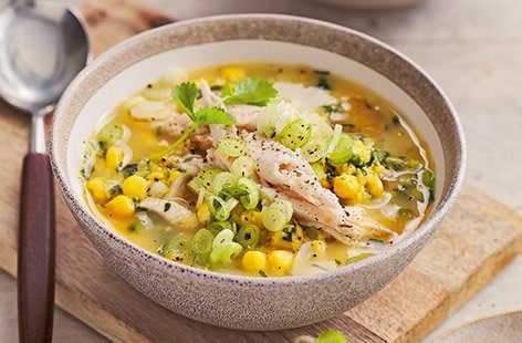 Image of "Chinese chicken and sweetcorn soup"