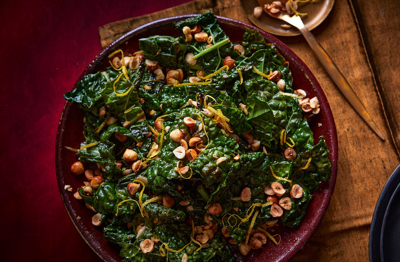 Lemon and garlic butter cavolo nero
