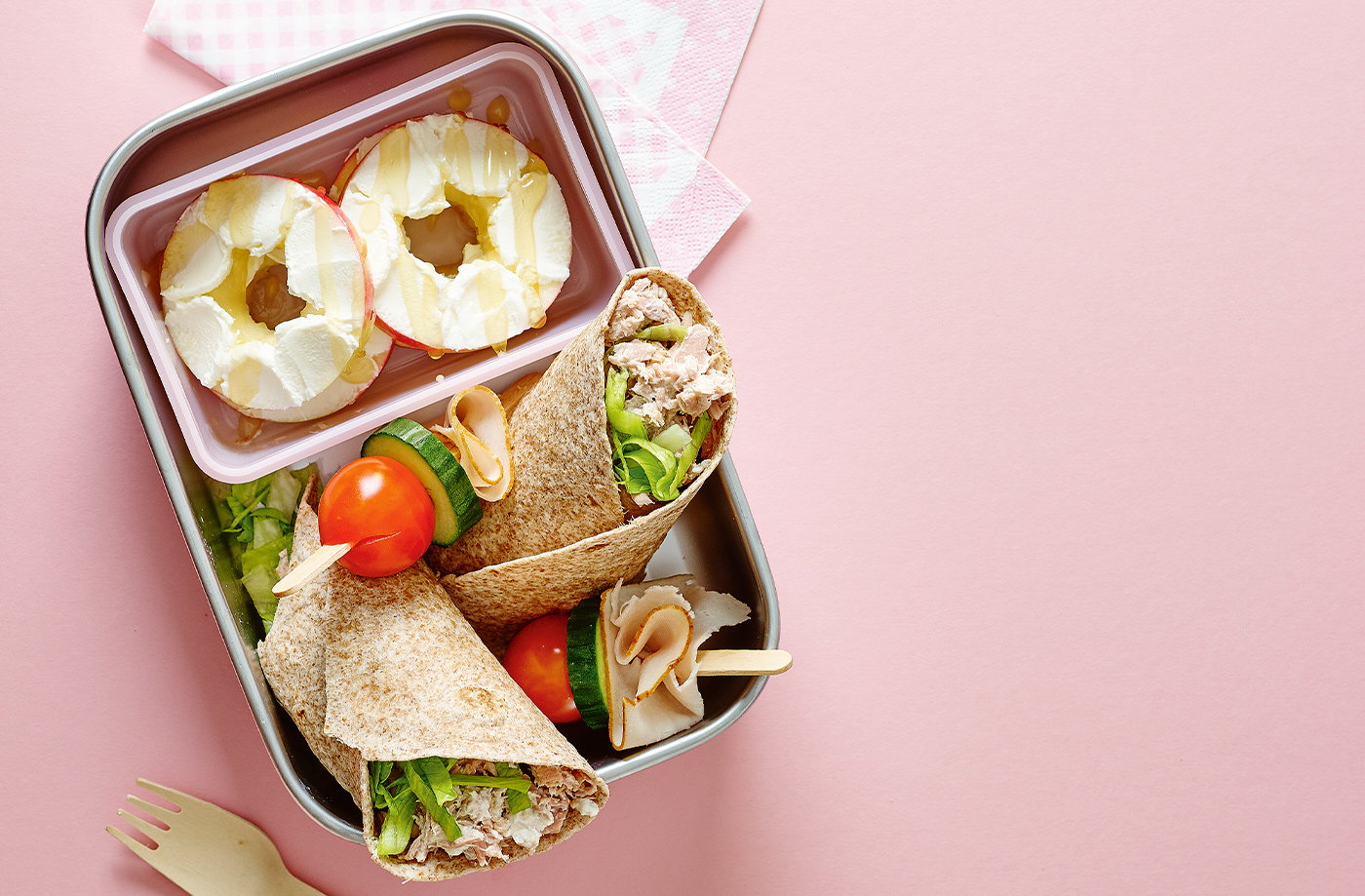 Creamy tuna wraps
