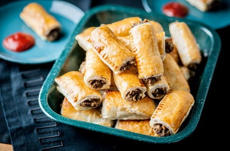 Image of "Alyn Williams' turkey and stuffing sausage rolls "