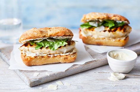 Image of "Chicken Caesar burger "