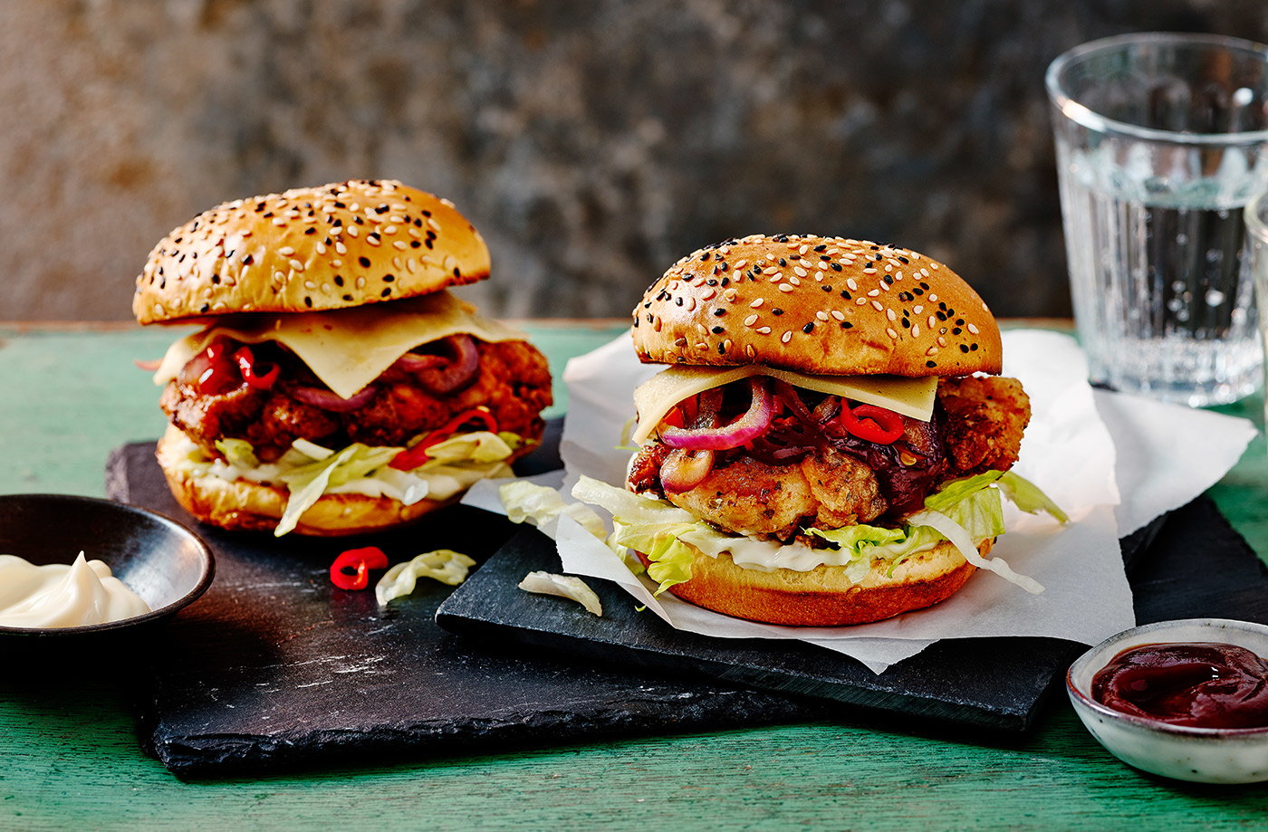 Buttermilk chicken burger