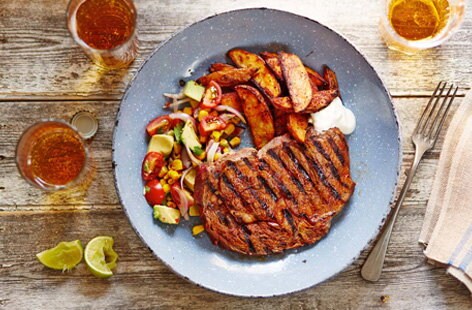 Image of "Chipotle steak with Mexican salsa "