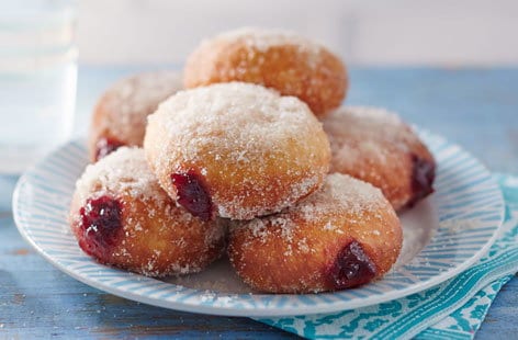 Image of "Black cherry doughnuts"