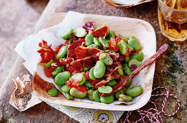 Fava bean salad