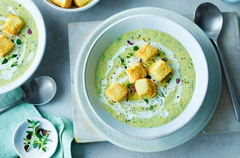Image of "Air-fryer roasted cauliflower soup"