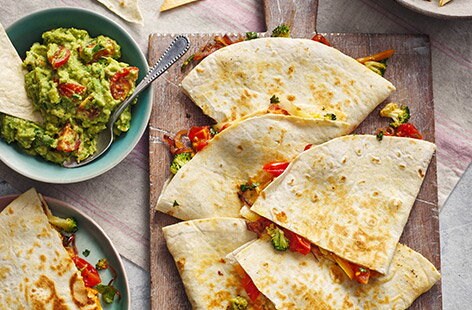 Image of "Loaded vegetable quesadillas"
