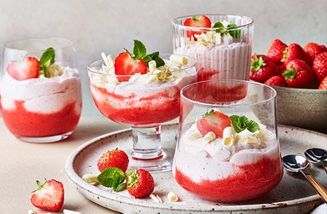Image of "Strawberry and white chocolate mousse"