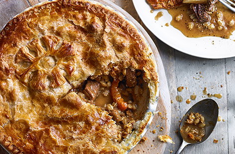Image of "Beef, swede and barley pie"
