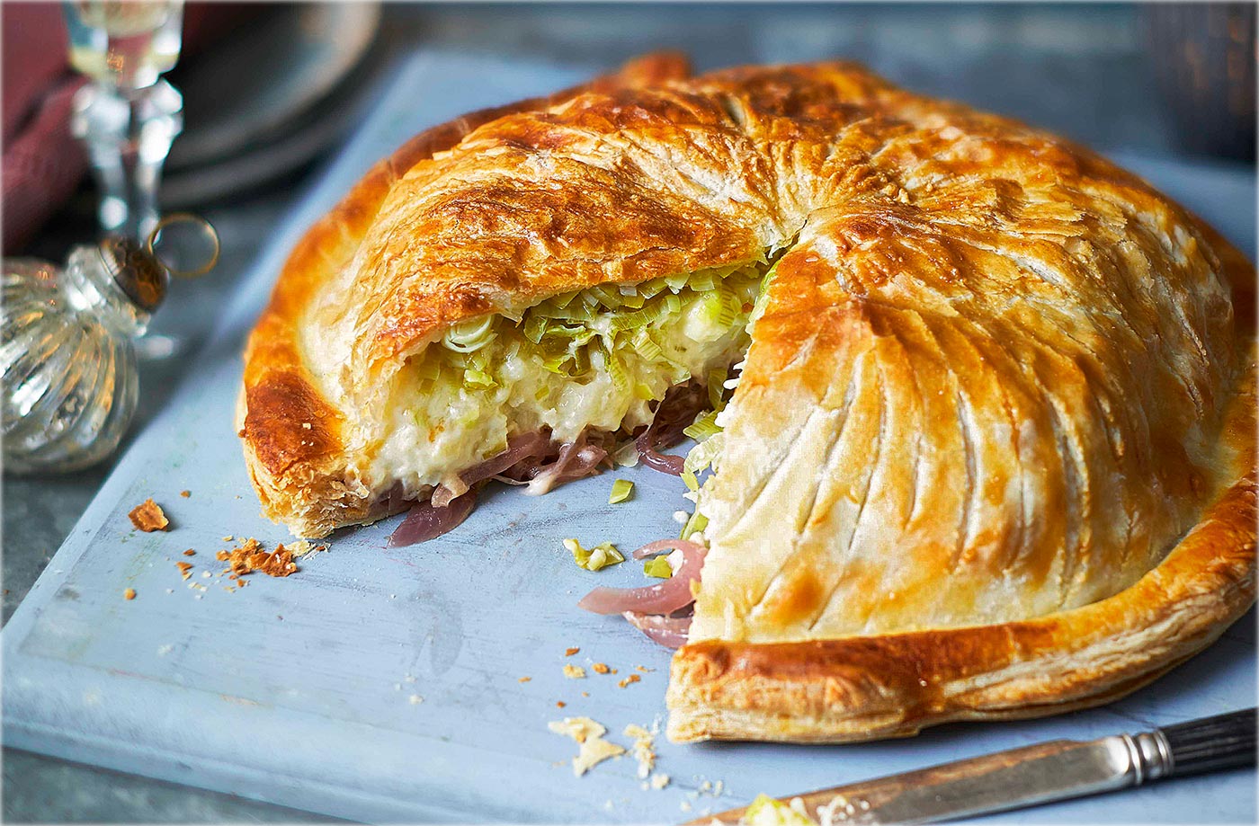 Cauliflower cheese pithivier
