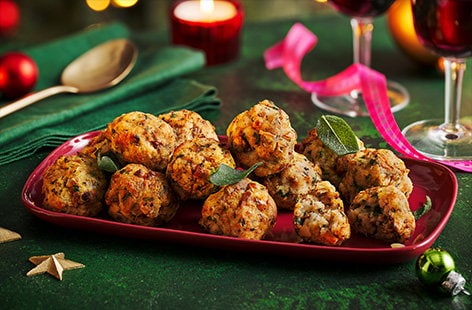 Image of "Air-fryer sage and onion stuffing balls"