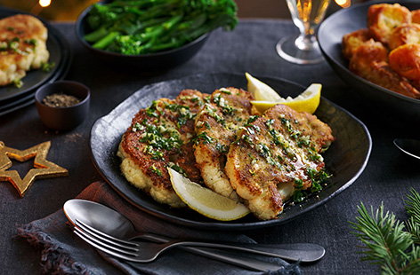 Image of "Cauliflower Kiev schnitzel "